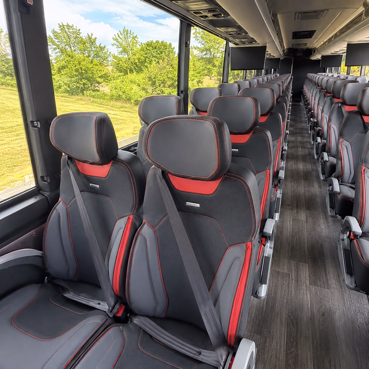merced corporate event transportation onboard seating